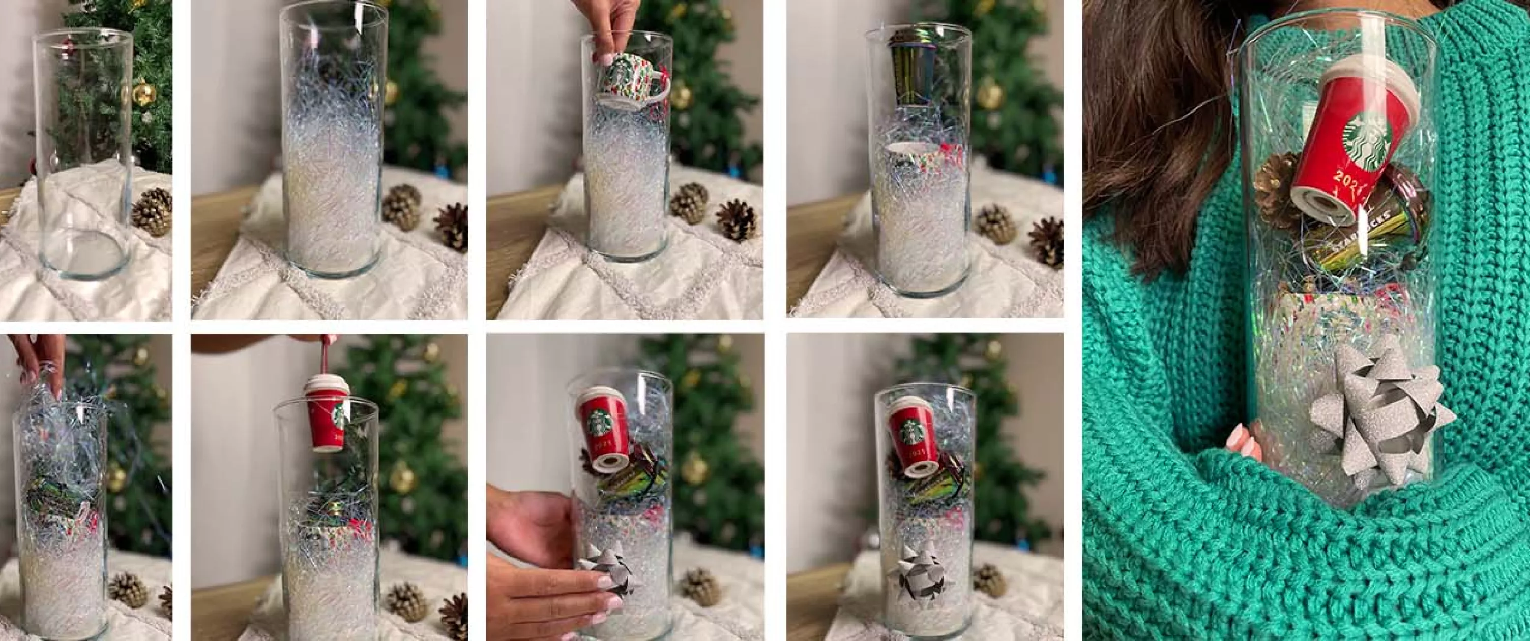 Starbucks Jar of ornaments